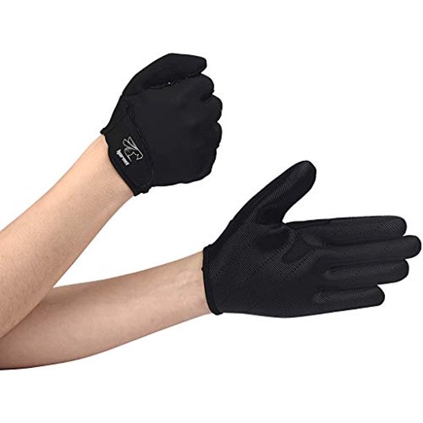 Full Finger Black Rowing Gloves