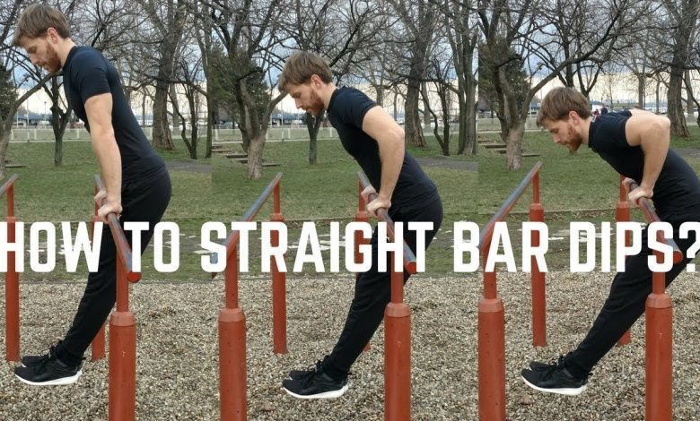How To Do Straight Bar Dips